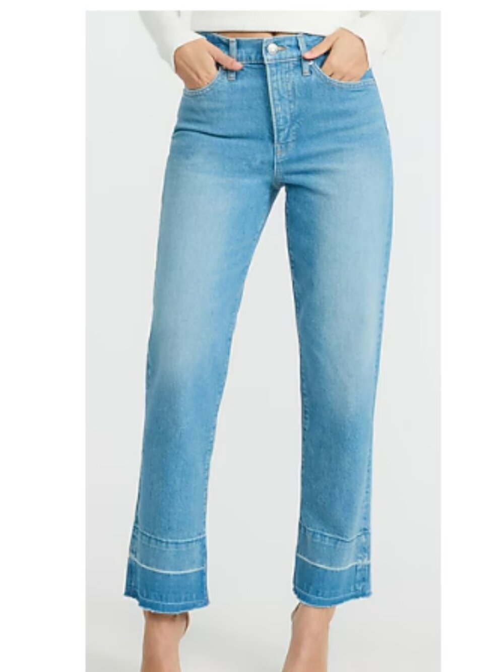 Womens Express Straight Ankle Jeans- size 16 Short